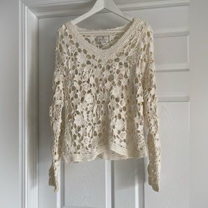 Women’s Express Tricot Hand Knit Sweater Size Medium